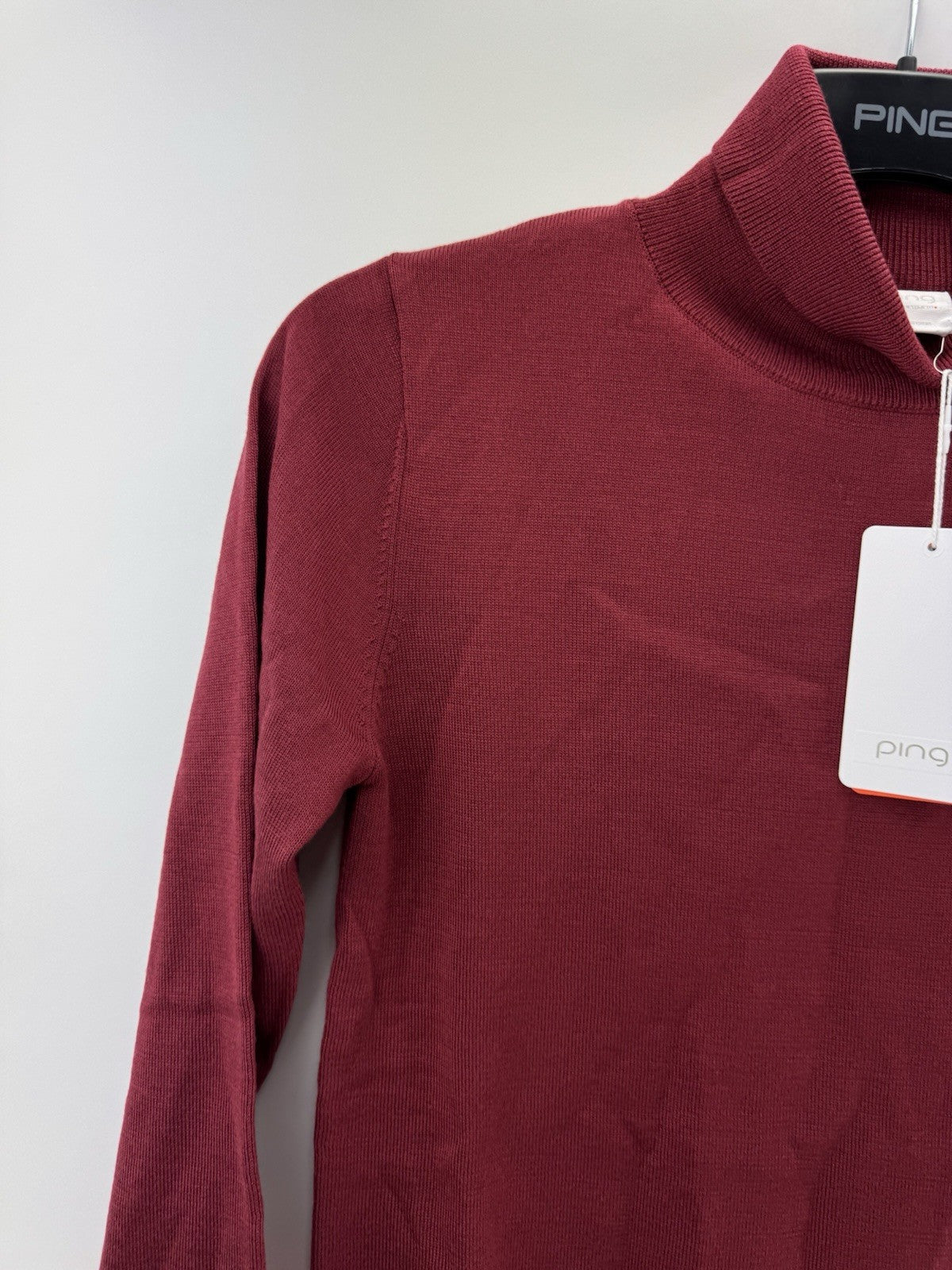 Ping Ladies Pullover Jeanie Roll Neck Long Sleeve UK 8 /Merino Wool /New /252172