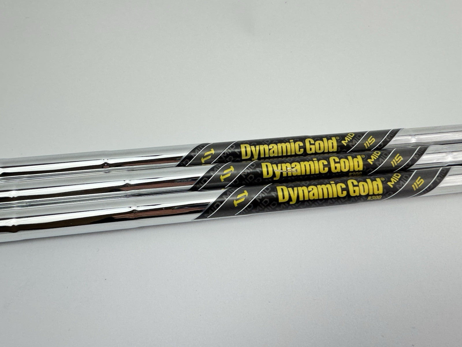 Dynamic Gold Wedge Shaft Set (3) Mid 115 R300 Regular Steel /0.355 Tapered/306361