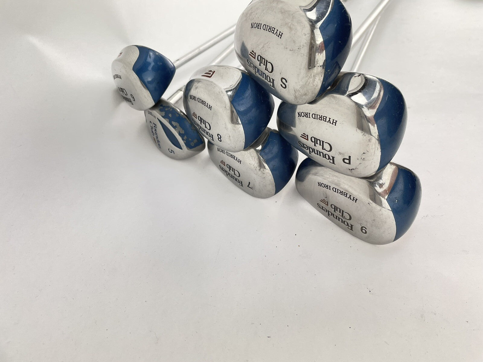 Founders Clubs Ladies Hybrid Irons 5-SW Ladies Flex Graphite /New Grips /1649612
