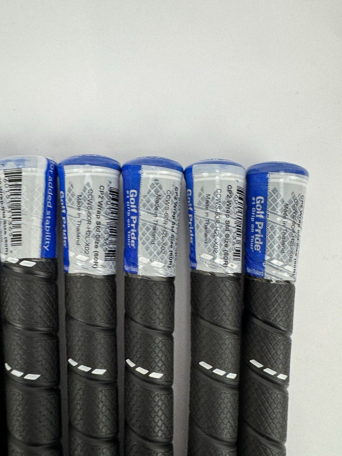 Golf Pride CP2 Wrap Golf Grips (7) Men’s Standard /Black/Blue /New /337817