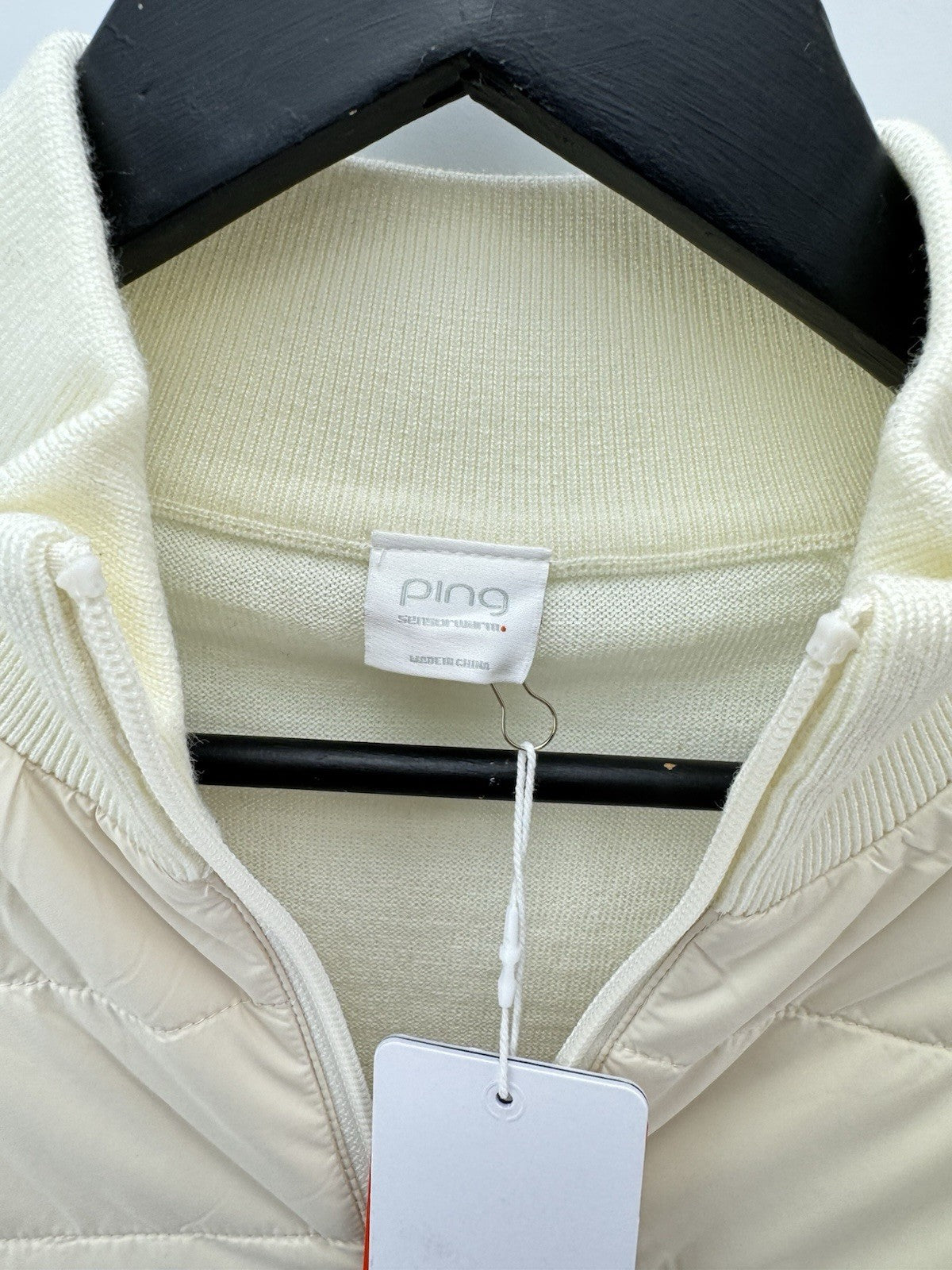 Ping Golf Ladies Jacket Fran Hybrid Full Zip UK 12 /Cream /New /279807