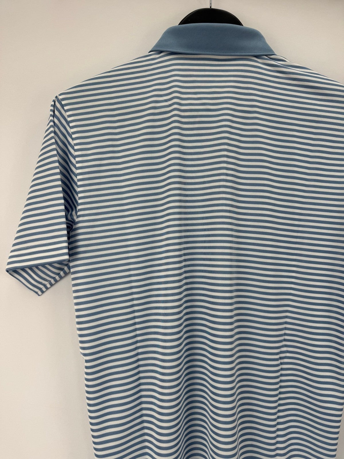 Puma Pure Stripe Polo Men's Size Small Blue White Striped Polo/352958