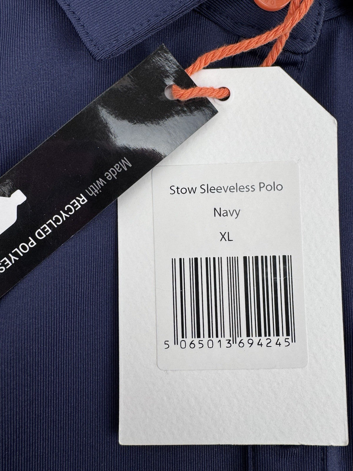 Forelson Stow Sleeveless Polo Women's XL Navy Golf Shirt Athletic Active/317984