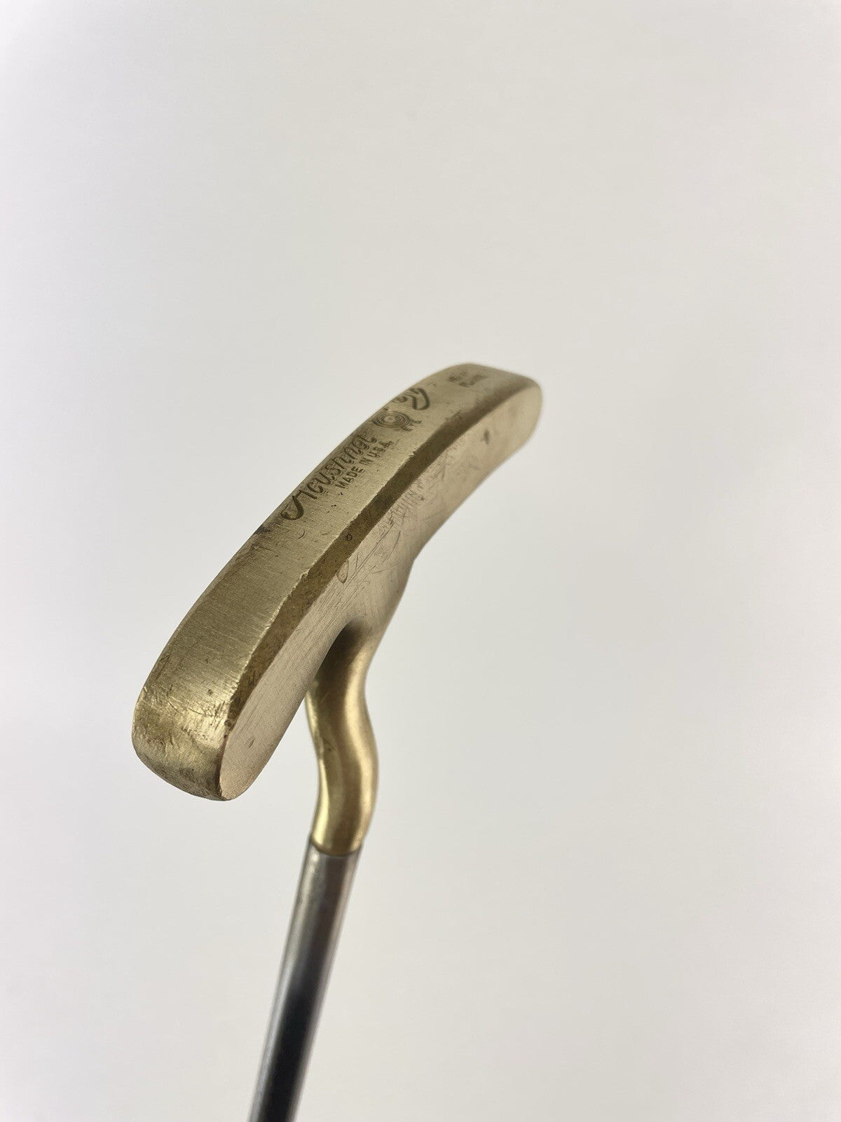 Acushnet Bulls Eye Putter Brass 34” Right Handed /Offset /New Grip /165411