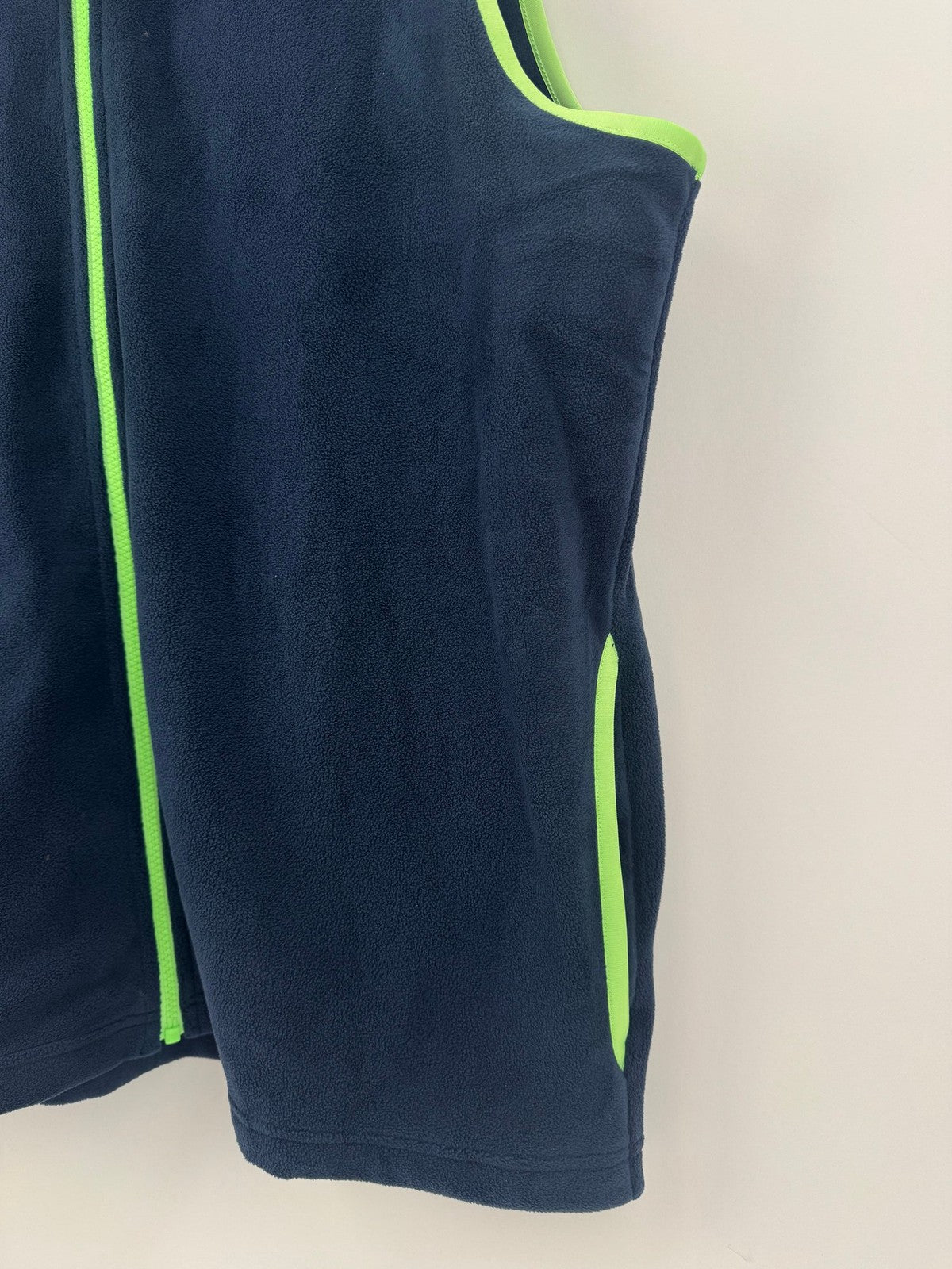 Adidas JL5328 Ultimate365 Fleece Hoodie Vest Men's Size XL Navy Green/325543