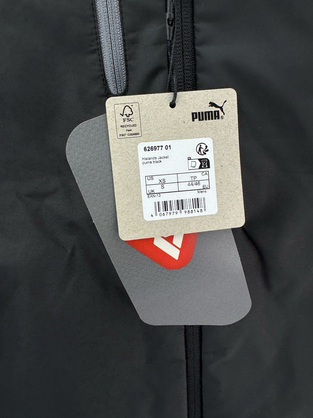 Puma Mens Golf Jacket Hielands Insulated Full Zip UK Small /New /272246