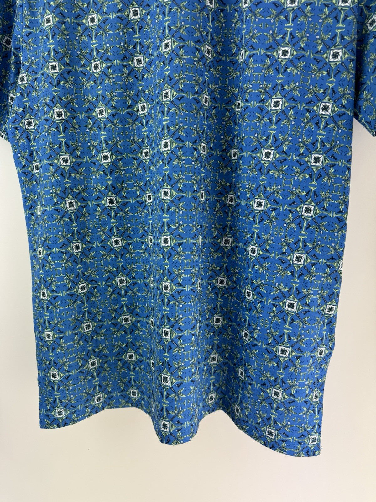 Men’s Original Penguin All Over Cocktail Golf Polo Size Small/ French Blue/3113612
