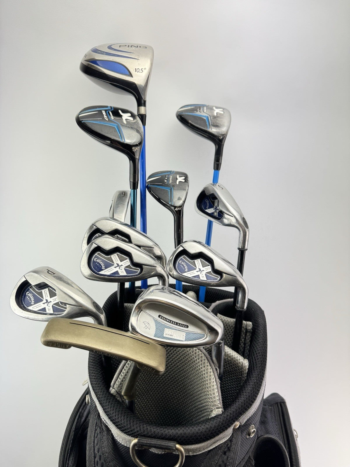 Mens Golf Package Set Ping Callaway Regular Graphite /New Grips /Bag /303170