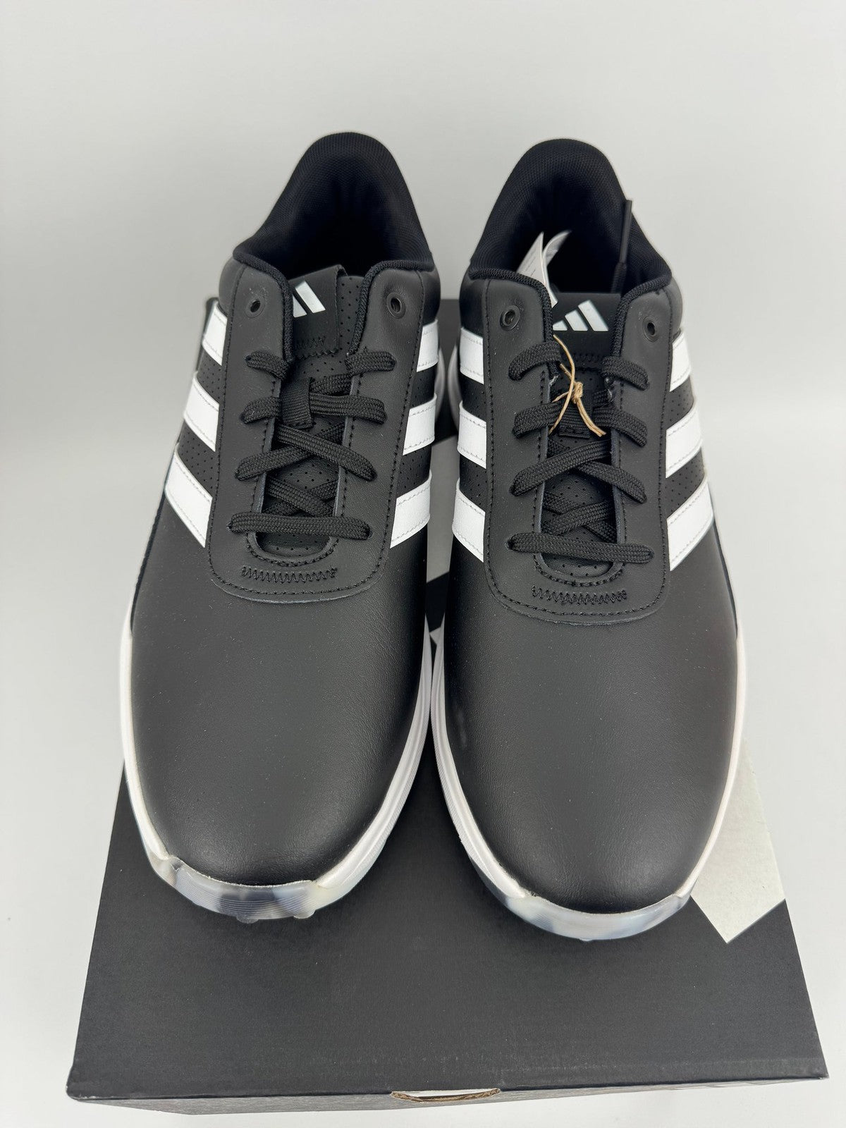 Adidas S2G 24 Mens Golf Shoes Size UK 8.5 Black White Lace-Up Lightweight/312461