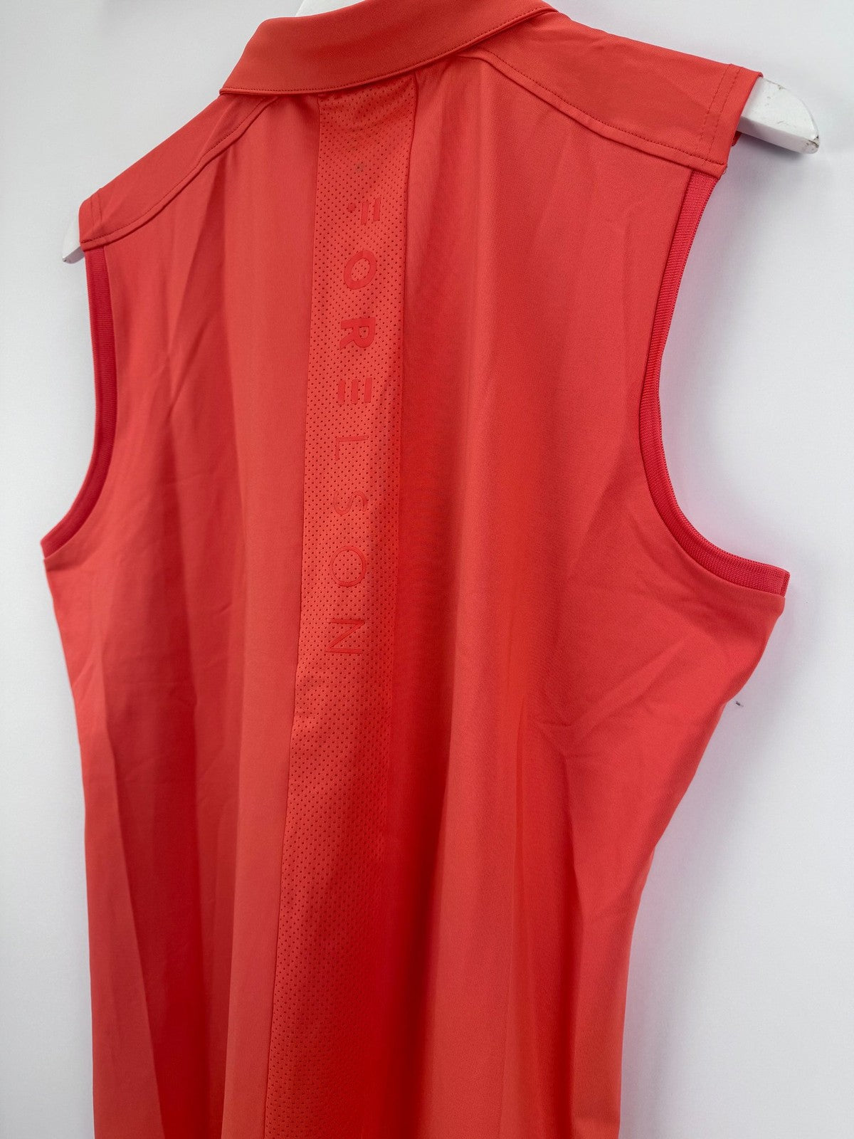 Forelson Stow Sleeveless Polo Women's XL Coral Golf Shirt Athletic Active/3179611