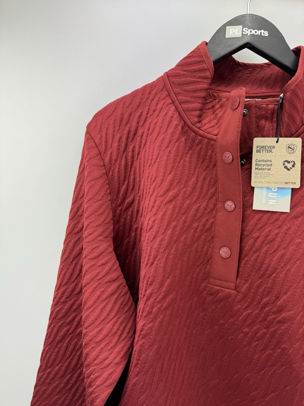 Puma Golf Ladies 1/4 Zip Pullover Jacquie Snap Red /UK XXL /New /300832