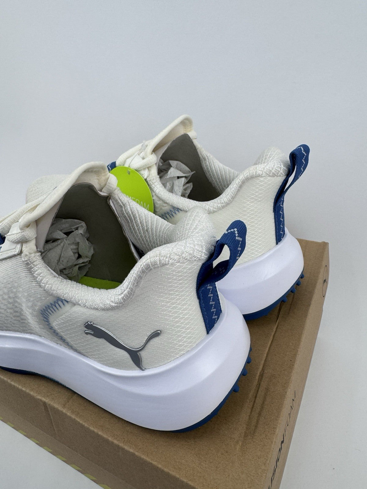 Puma Fusion Crush Sport Women's Trainers Size UK 8 White Blue Breathable/323455
