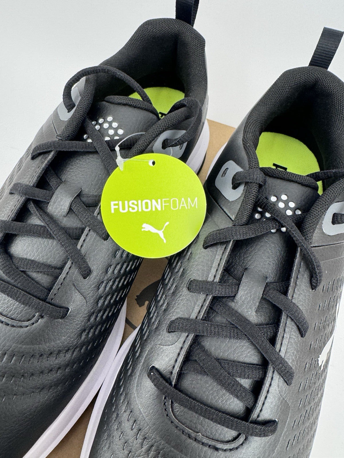 Puma Fusion Plus Spiked Golf Shoes Men's Size UK 10 Black Waterproof/320725
