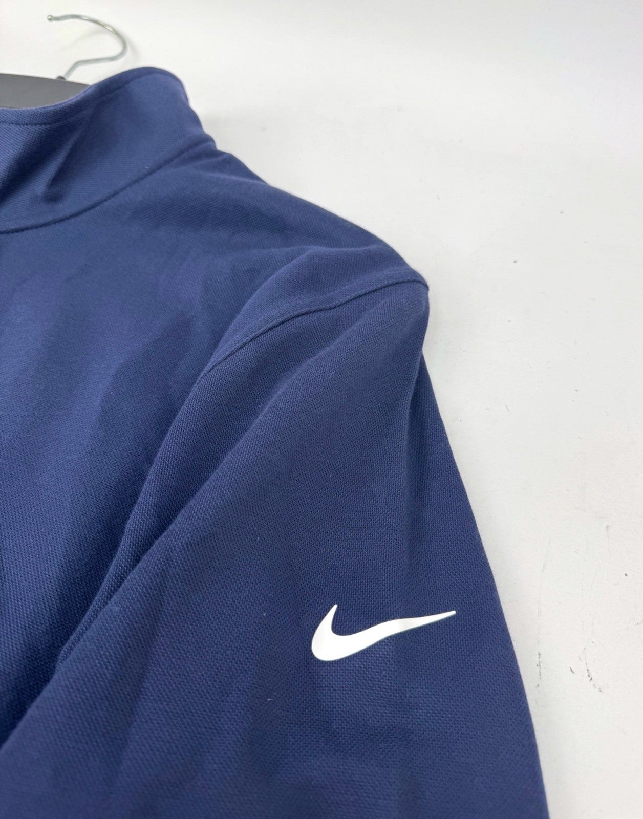 Nike Golf Pullover Men’s Medium 1/4 Zip Blue Microfiber Activewear/365054