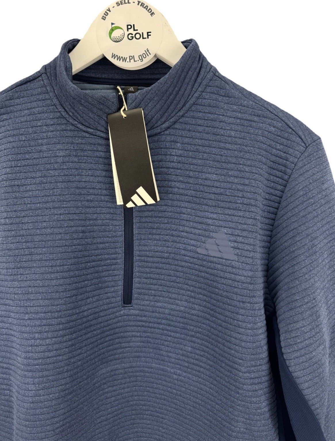 Adidas Ultimate365 DWR Textured Half Zip Pullover Mens Medium Navy Golf/327251
