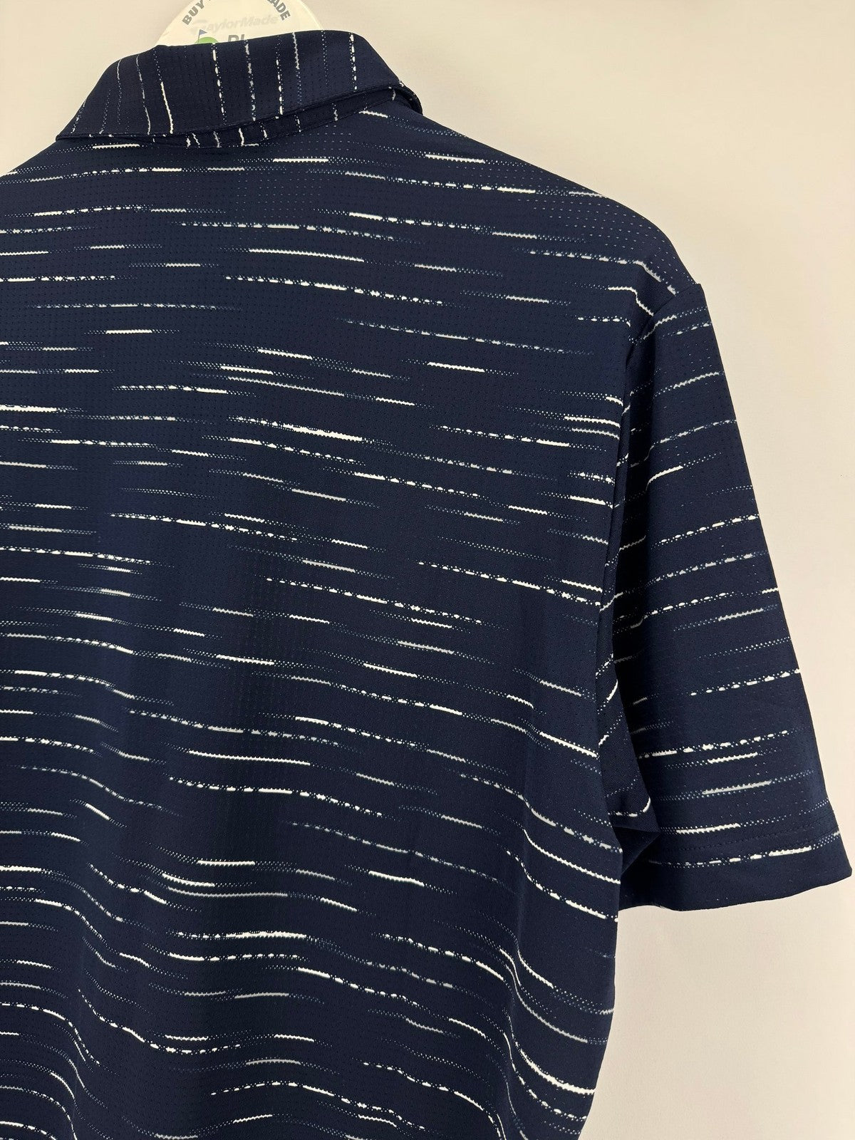 Adidas Ultimate365 Mesh Print Golf Polo Shirt Men's Size Medium Navy/329396