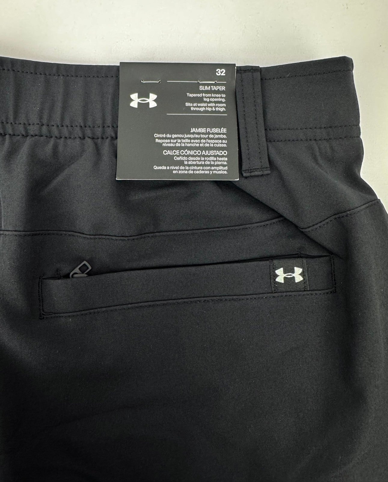 Under Armour UA Drive Jogger Men's 32 Black Slim Taper Lightweight Active/334404