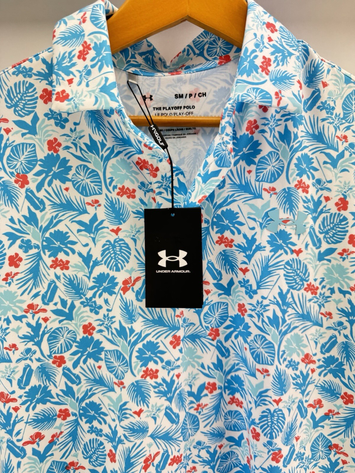 Under Armour Playoff 3.0 Men’s Polo Shirt Printed /UK Small /Loose Fit /199624