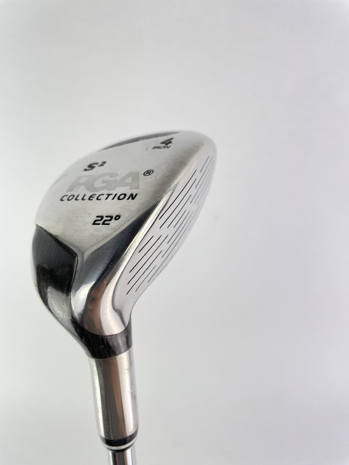 PGA Golf 4 Hybrid 22* Carbon Crown Regular Steel /Right Handed /New Grip /121723