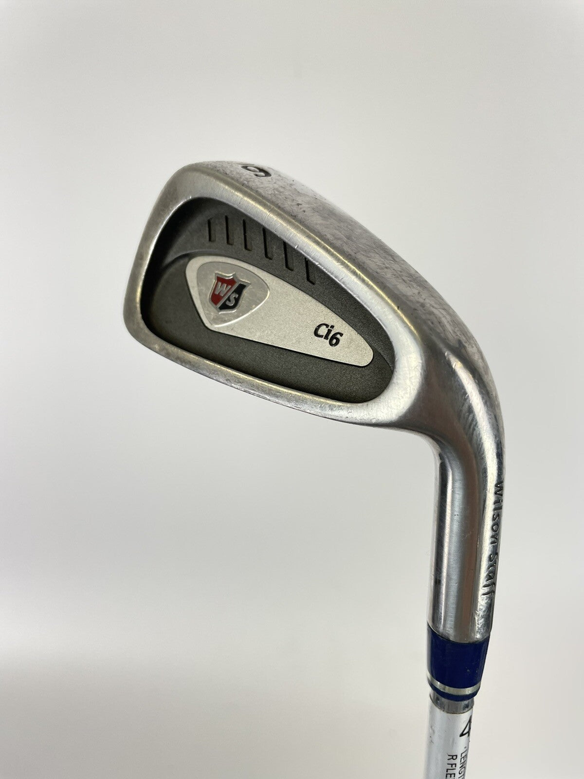 Wilson Staff Ci6 6 Iron +1/2” Regular Steel /1* Flat /New Grip /07130