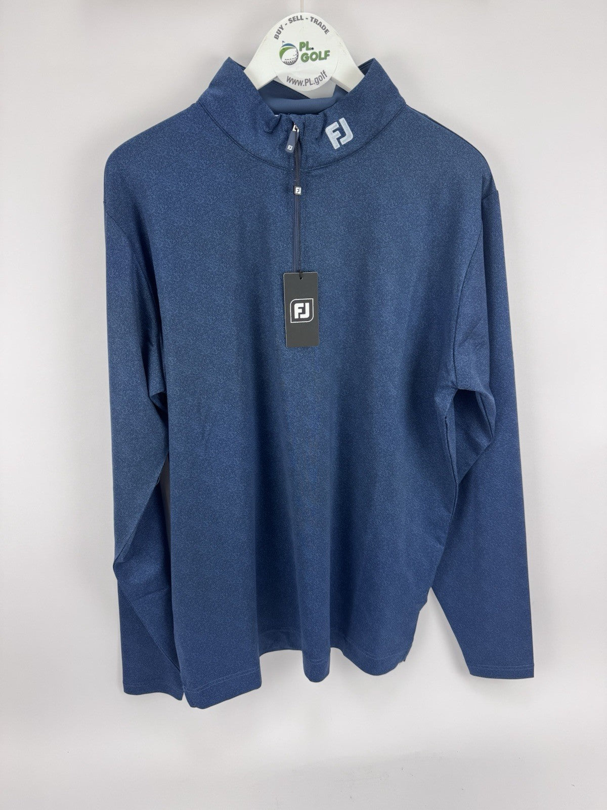 FootJoy Speckle Print Chill-Out Golf Pullover Men's Size Large/ Navy Blue/ 317121