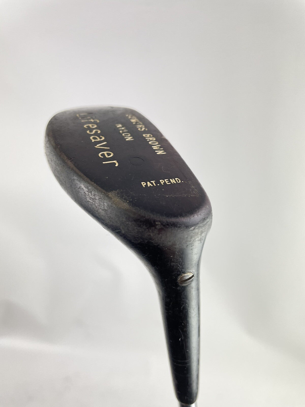 Gowers Brown Nylon Putter 35” Lifesaver Heel Shafted Steel /New Grip /84960