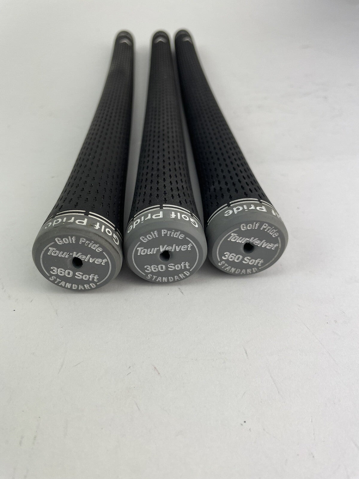 Golf Pride Tour Velvet 360 Soft Grips (3) Standard /Black /Grey /Pulled /304903