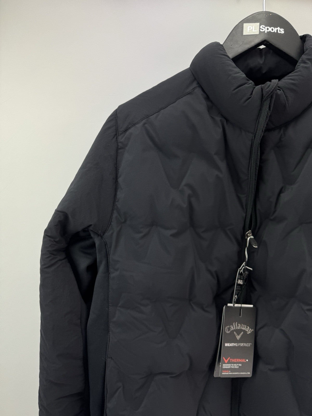 Callaway Golf Thermal Puffer Jacket Welded Chev Black UK Small /New /305102