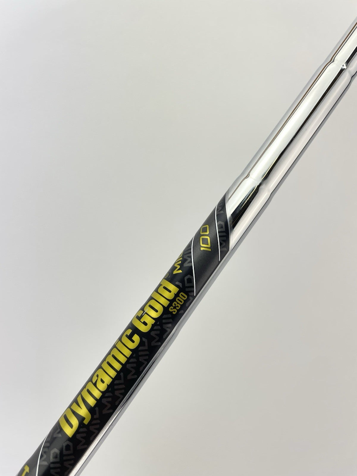 Dynamic Gold Mid 100 Iron Shaft Stiff Flex Steel 35.5” /0.355 Tapered /300216