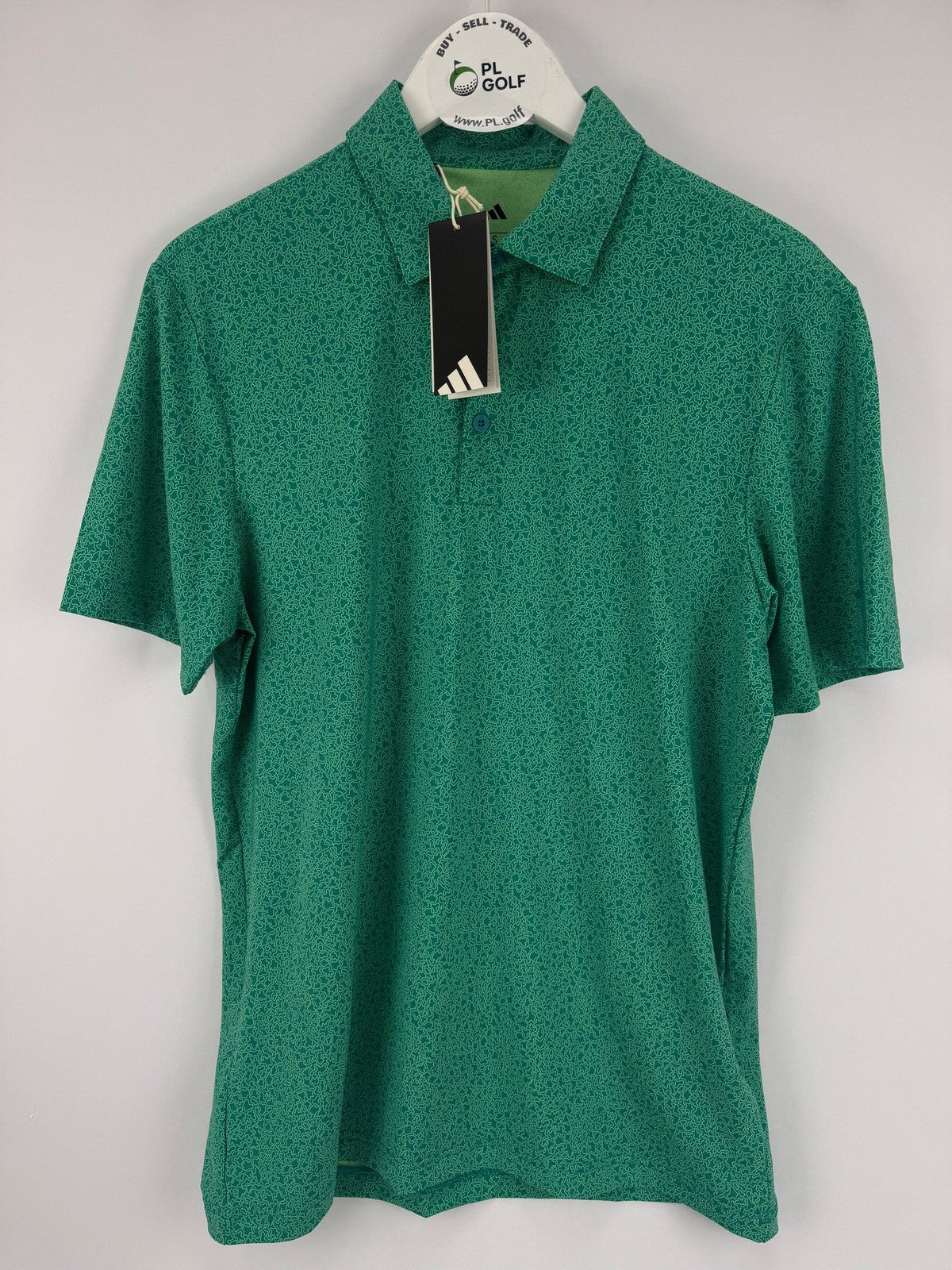 Adidas Men’s Ultimate365 Mini Bunker Golf Polo Size Large Green/327865