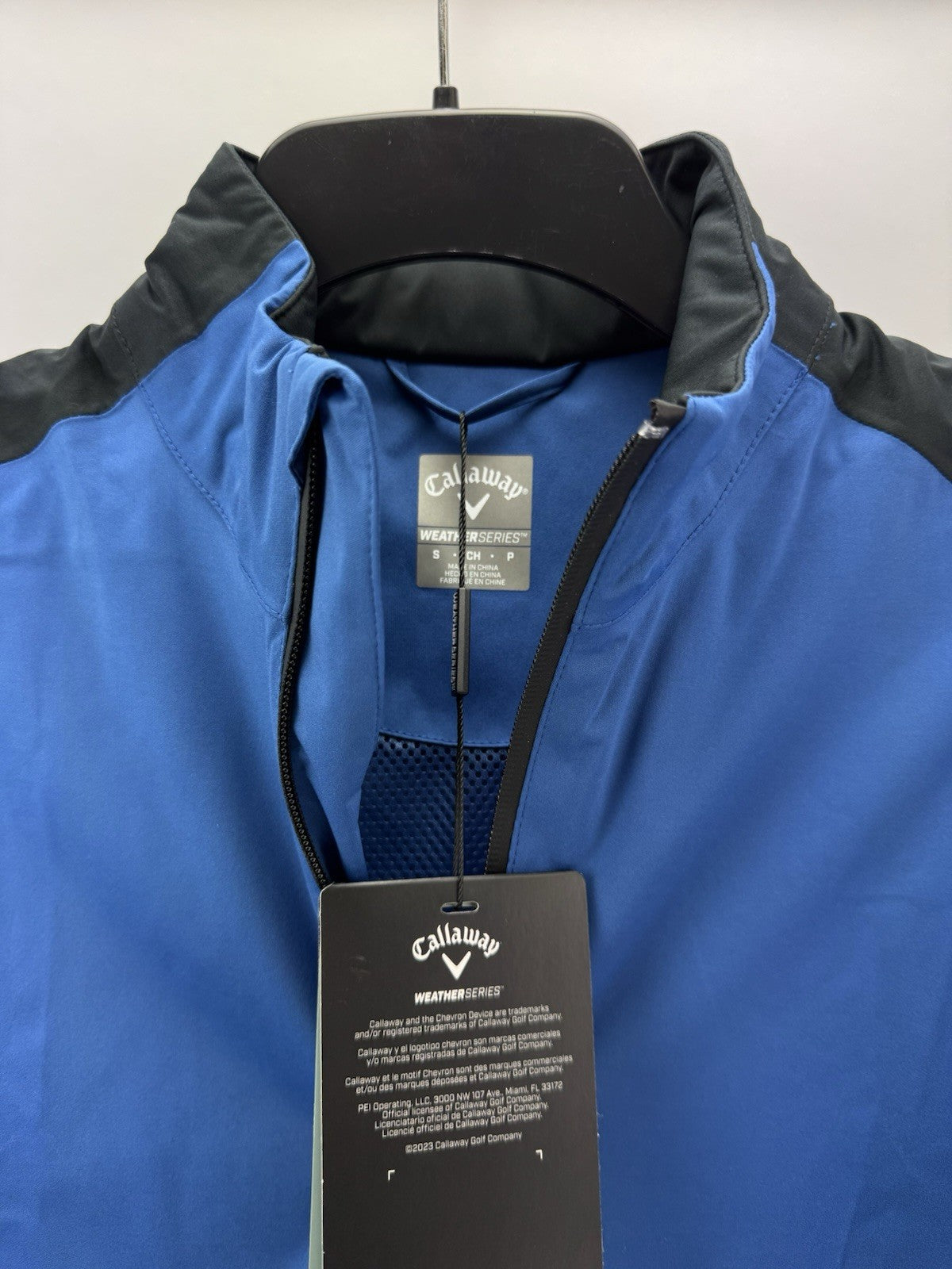 Callaway Stormlite II Waterproof Jacket Blue /Full Zip /UK Small /New /275628