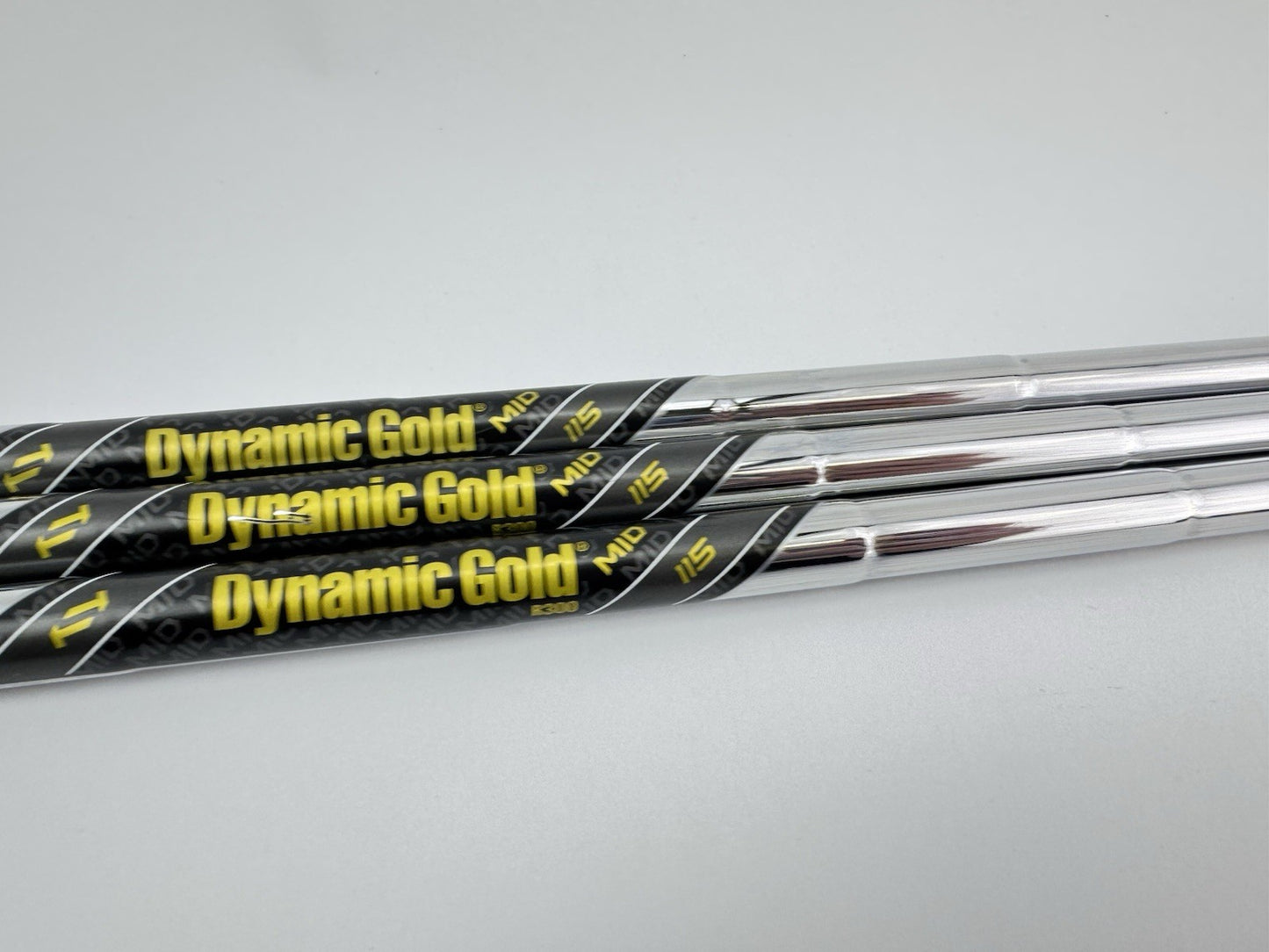 Dynamic Gold Wedge Shaft Set (3) Mid 115 R300 Regular Steel /0.355 Tapered/306363