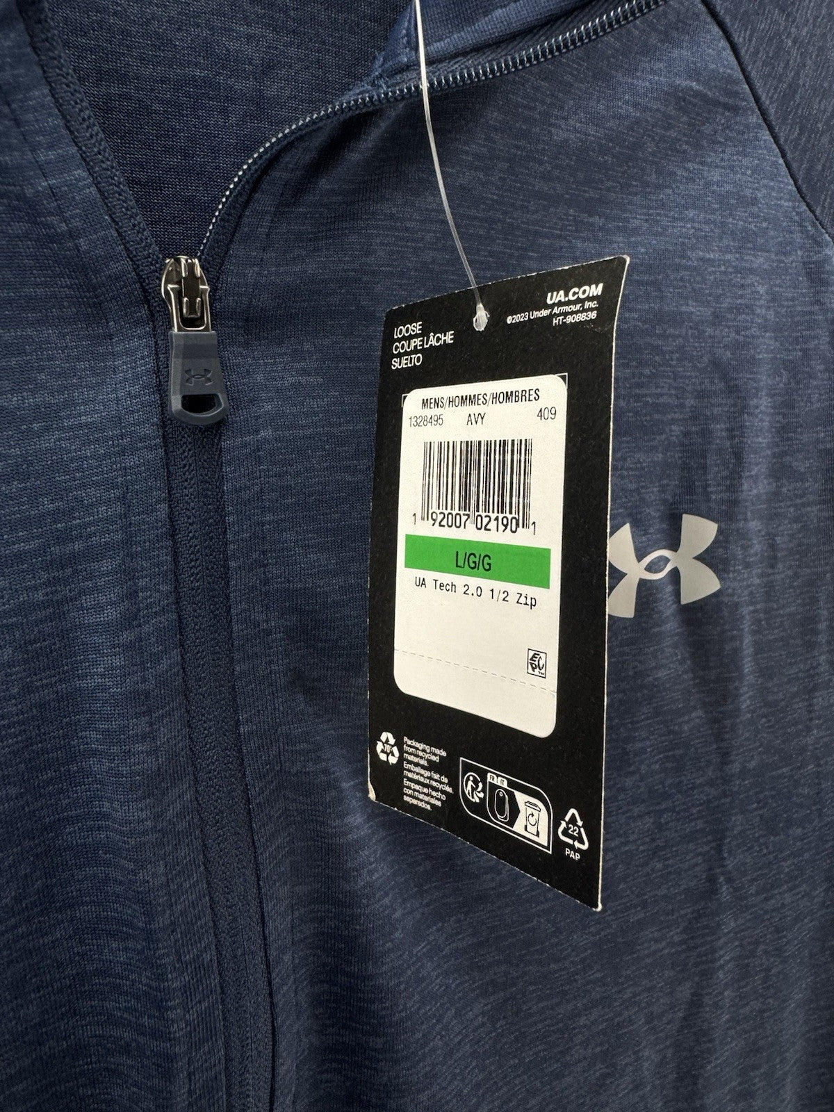 Under Armour Golf 1/2 Zip Tech 2.0 Pullover Lightweight UK Large /New /276566