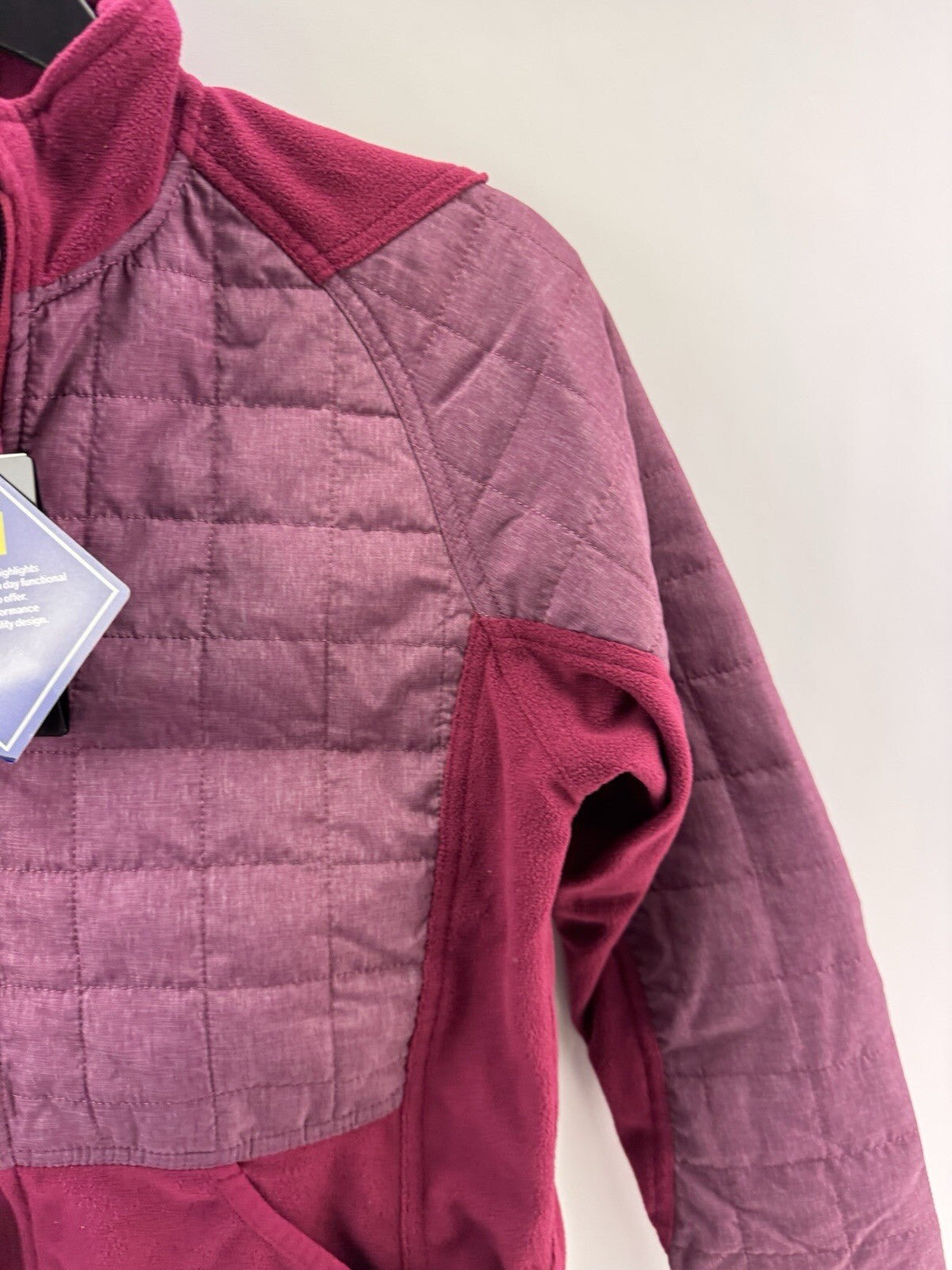 Island Green Women’s Jacket Thermal Lightly Padded UK 12 /Burgundy /New /218184