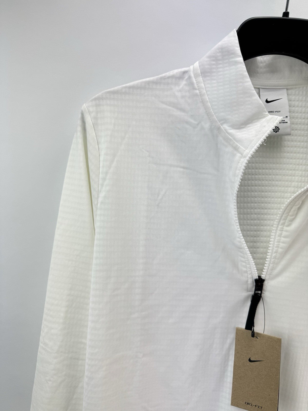 Nike Golf Pullover Victory 1/2 Zip /Light Grey /UK Medium /White /New /276882
