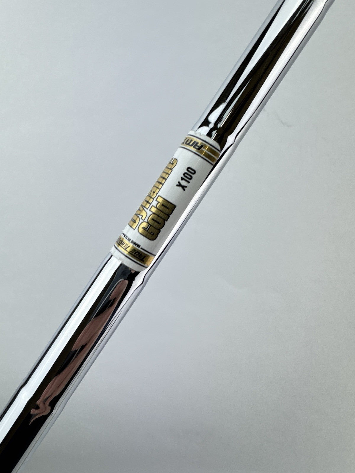 Dynamic Gold AMT Iron Shaft X100 Extra Stiff Steel 35.5 /0.355 Tapered /234023