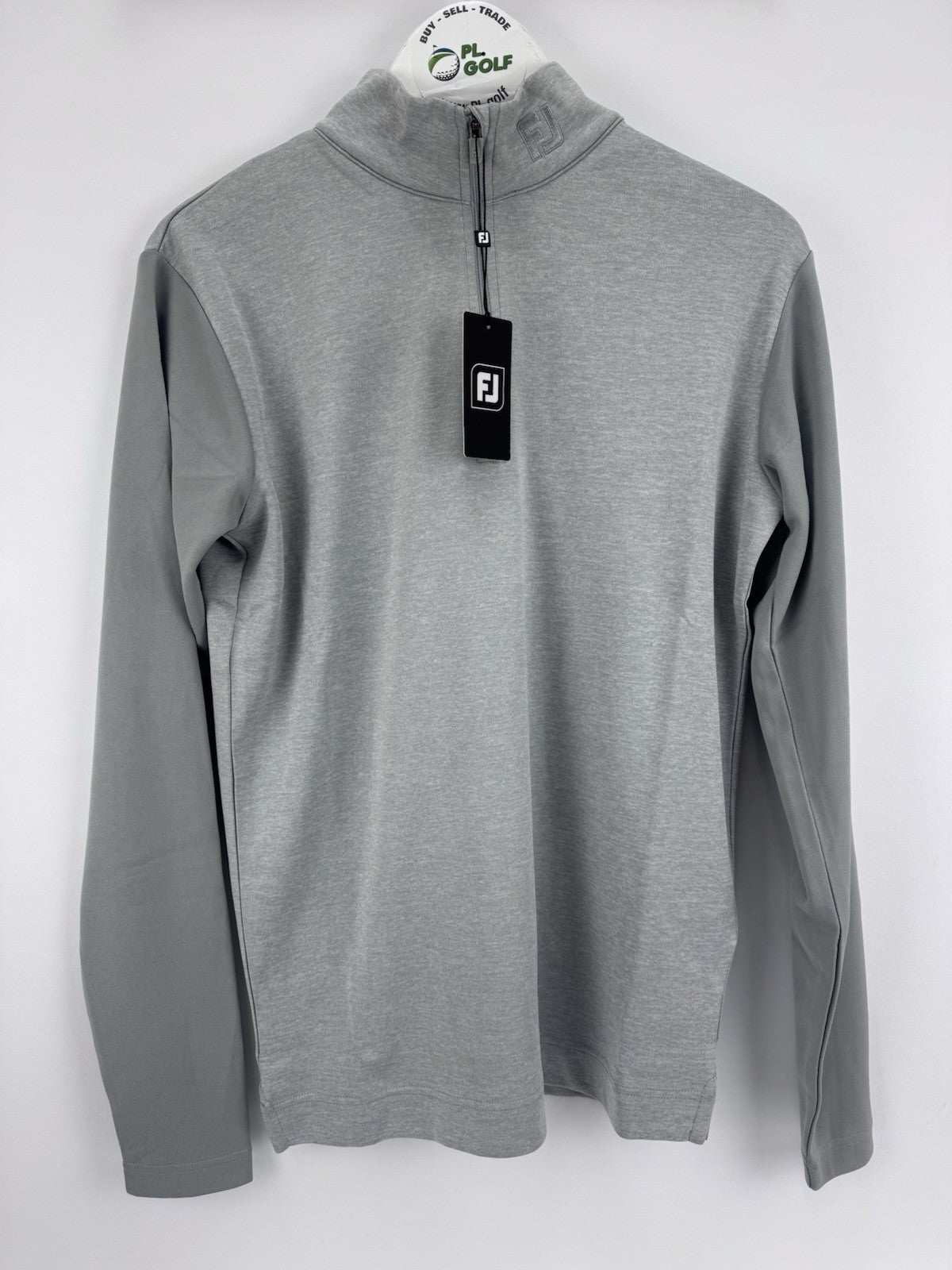 FootJoy Tonal Heather Chill-Out Pullover Mens Size Small Grey Long Sleeve/317131