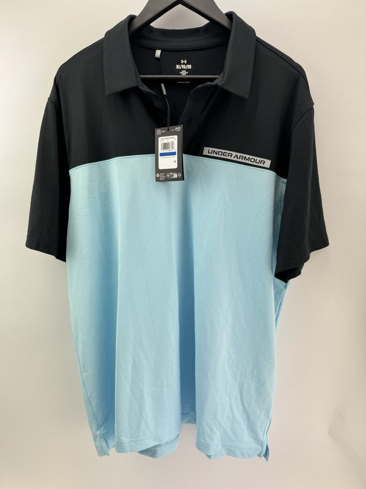 Under Armour Golf Polo T2G Colour Block Mens UK XL /New /285150