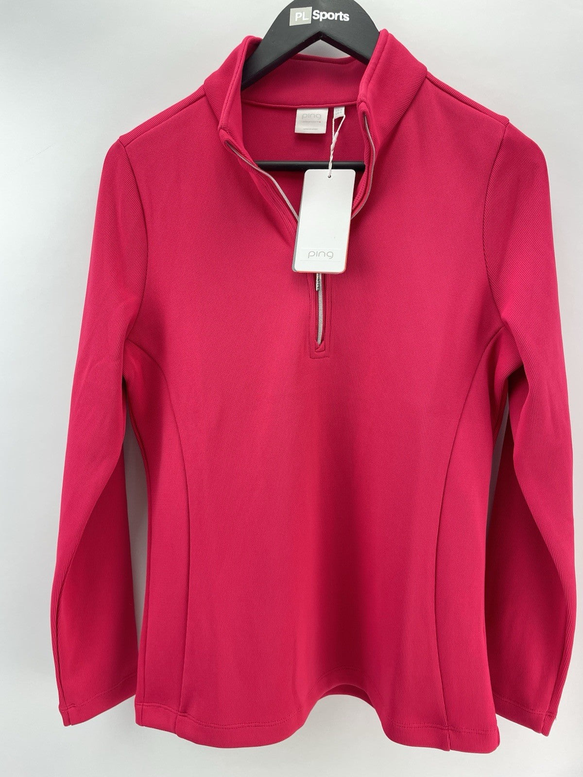 Ping Golf Ladies Pullover Lyla Size UK 8 /1/2 Zip /Pink /New /281020