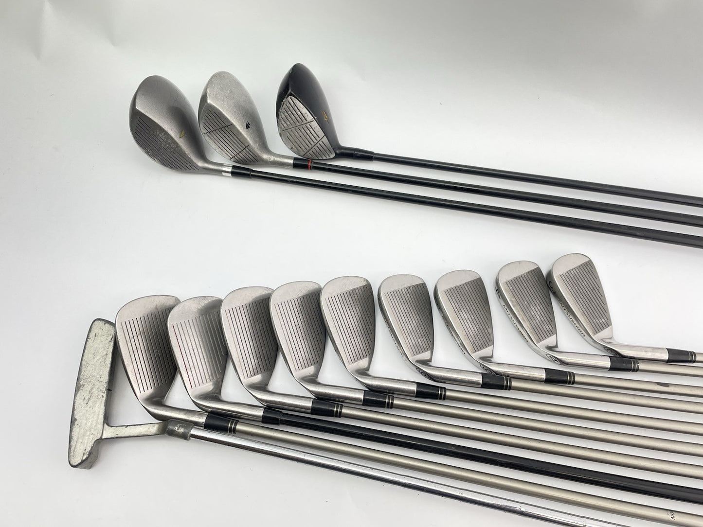 Mens Golf Package Set 13 Clubs Regular Flex /Right /New Grips /Cart Bag /289164