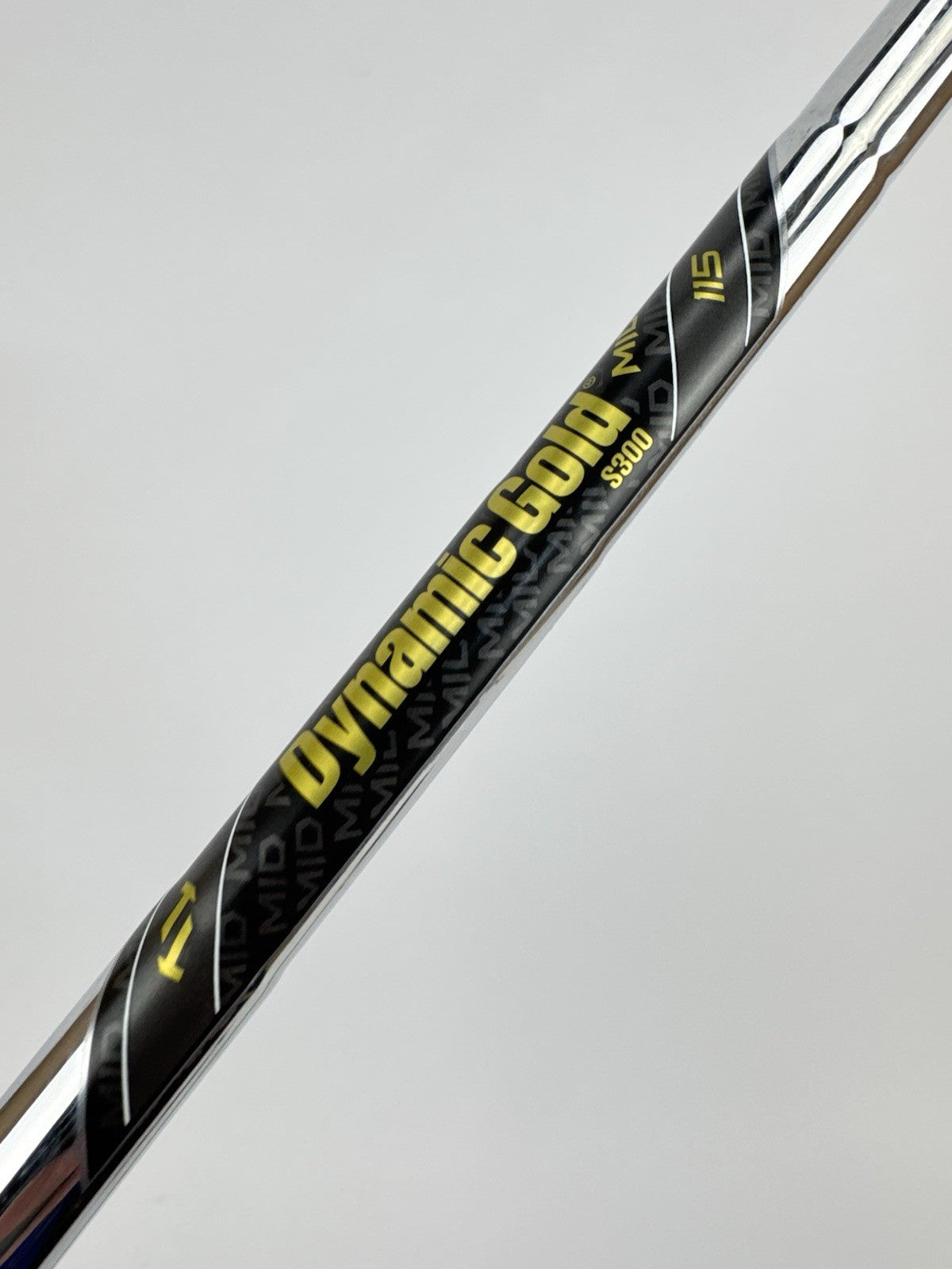 Dynamic Gold 115 Iron Shaft Mid S300 Stiff Flex Steel 36”/0.355 Tapered/332734