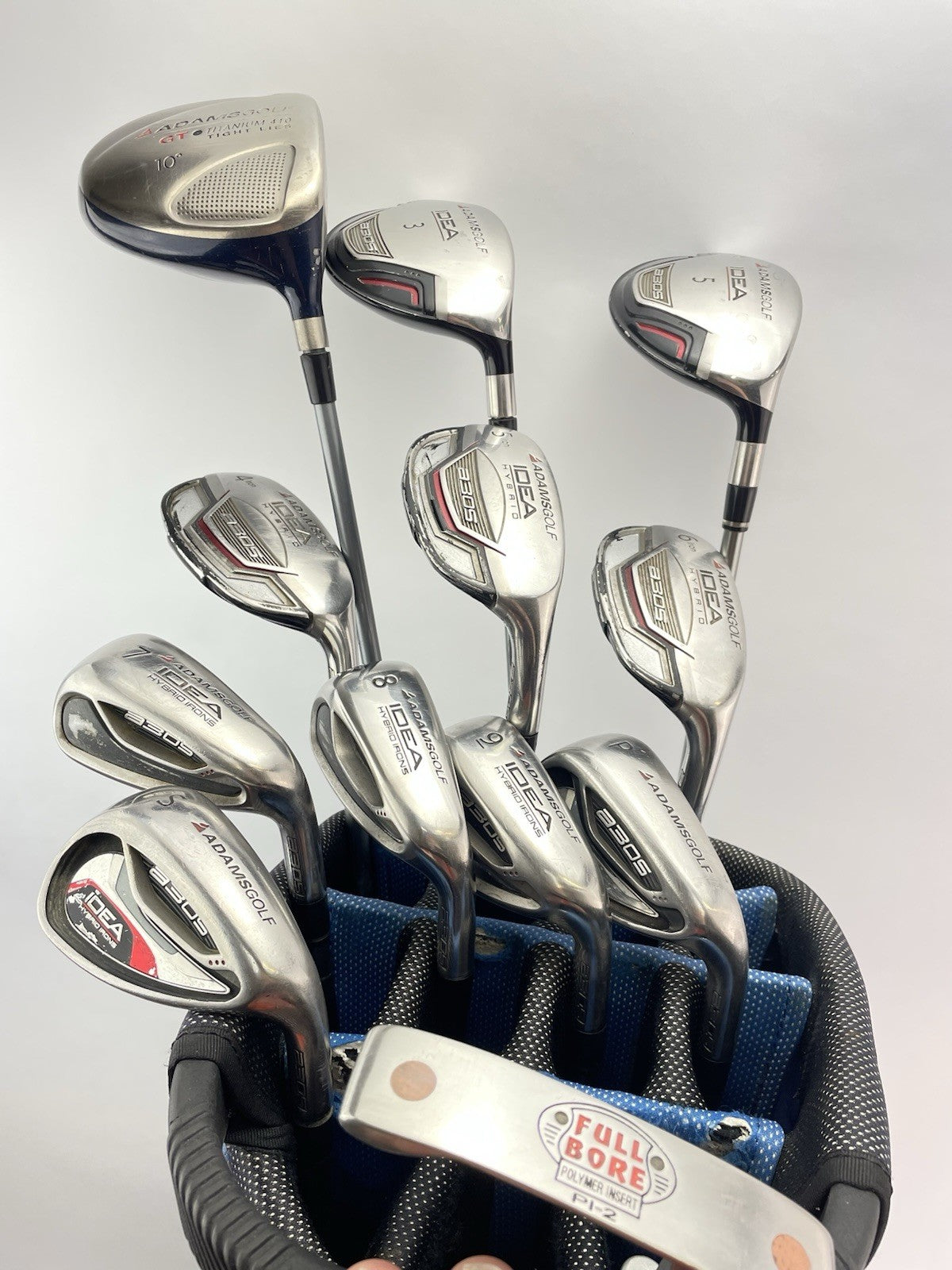 Adams Idea Package Set 12 Clubs Senior Flex Graphite /Right /Cart Bag /268484