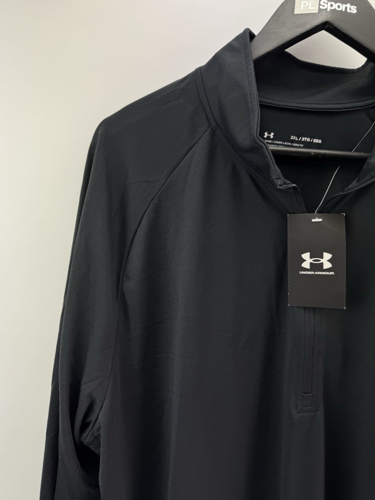 Under Armour Golf 1/4 Zip Tech Lightweight Pullover UK XXL /Black /New /285182