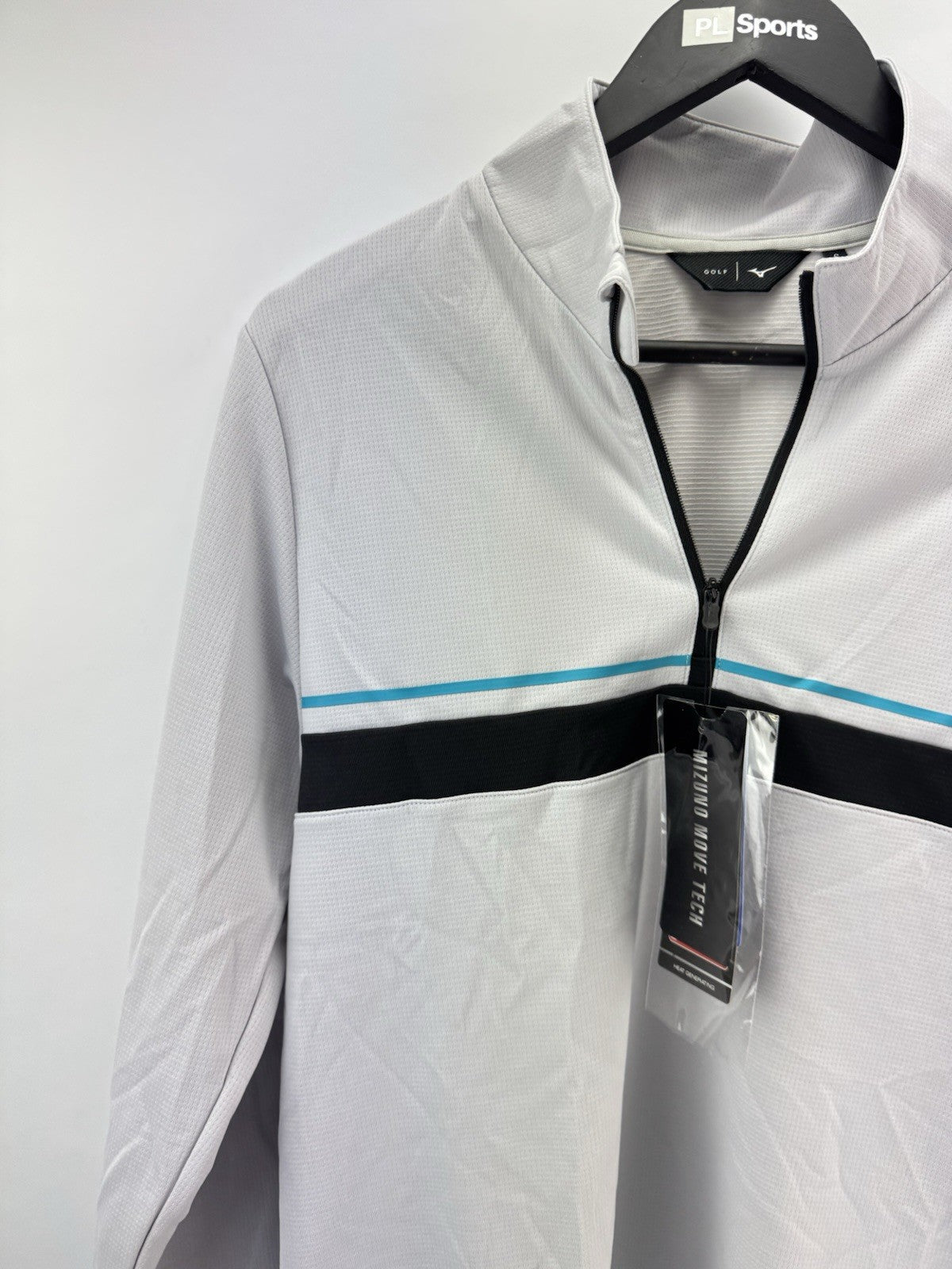 Mizuno Golf Pullover Breath Thermo Drop 1/4 Zip /Grey / UK Small /New /286622
