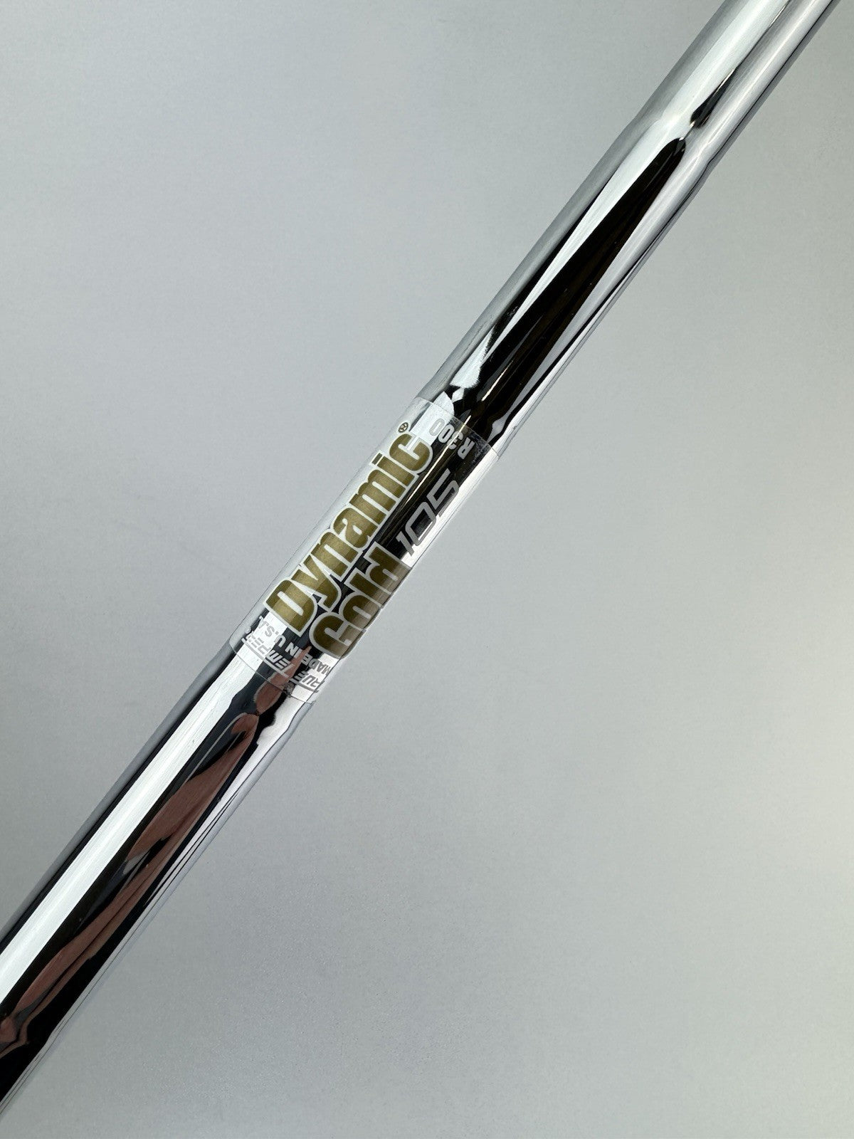 Dynamic Gold 105 Iron Shaft R300 Regular Flex Steel 35.25” /0.355 Tapered /343031