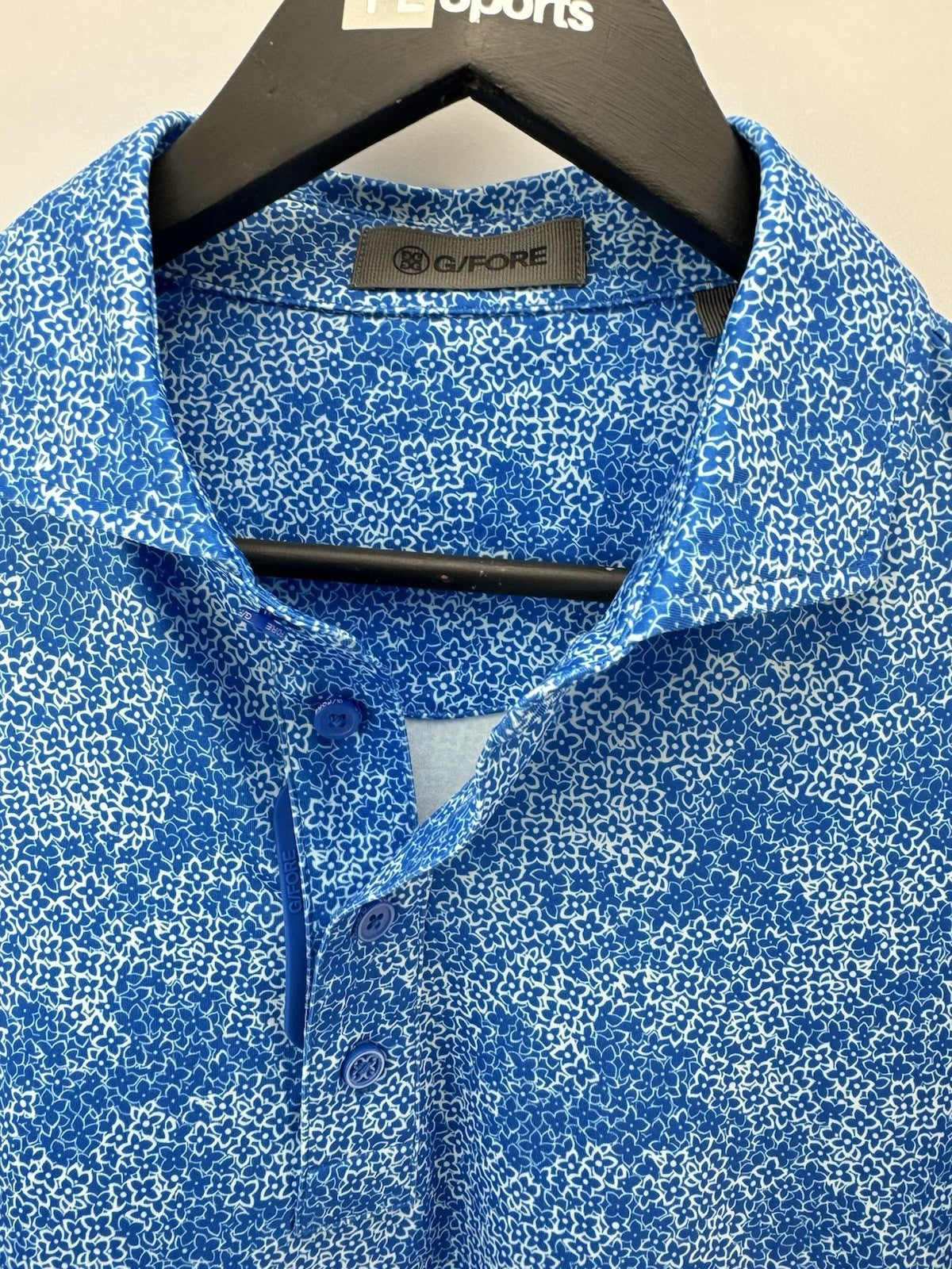 G Fore Golf Polo Shirt Hydrangea Tech Mens UK Small /Blue /New /286778