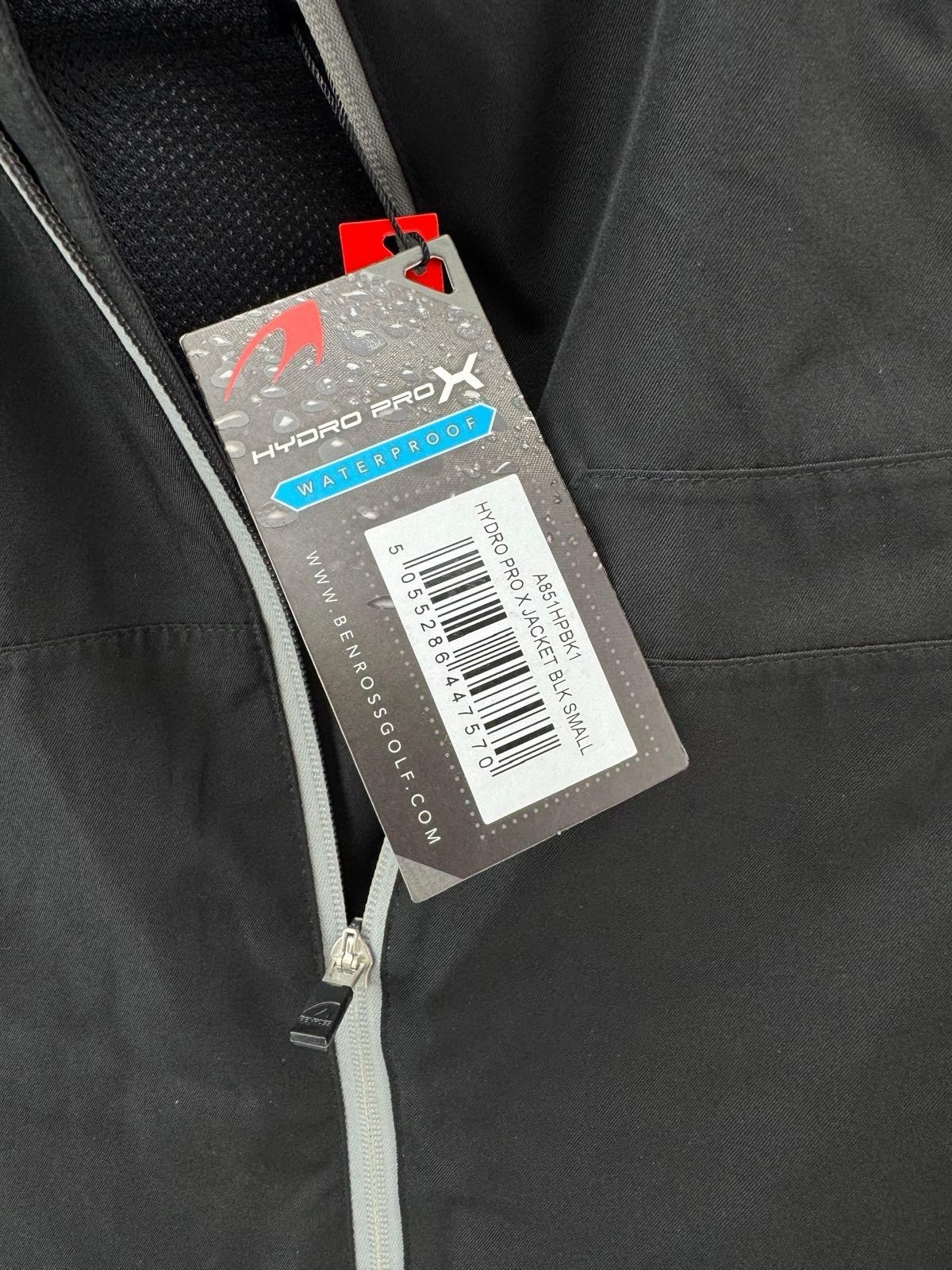 Mens Benross Hydro Pro X Golf Jacket Black Size Small Waterproof/ 305155