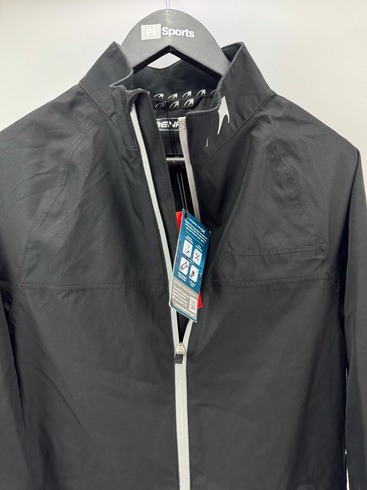 Mens Benross Hydro Pro X Golf Jacket Black Size Small Waterproof/ 305152