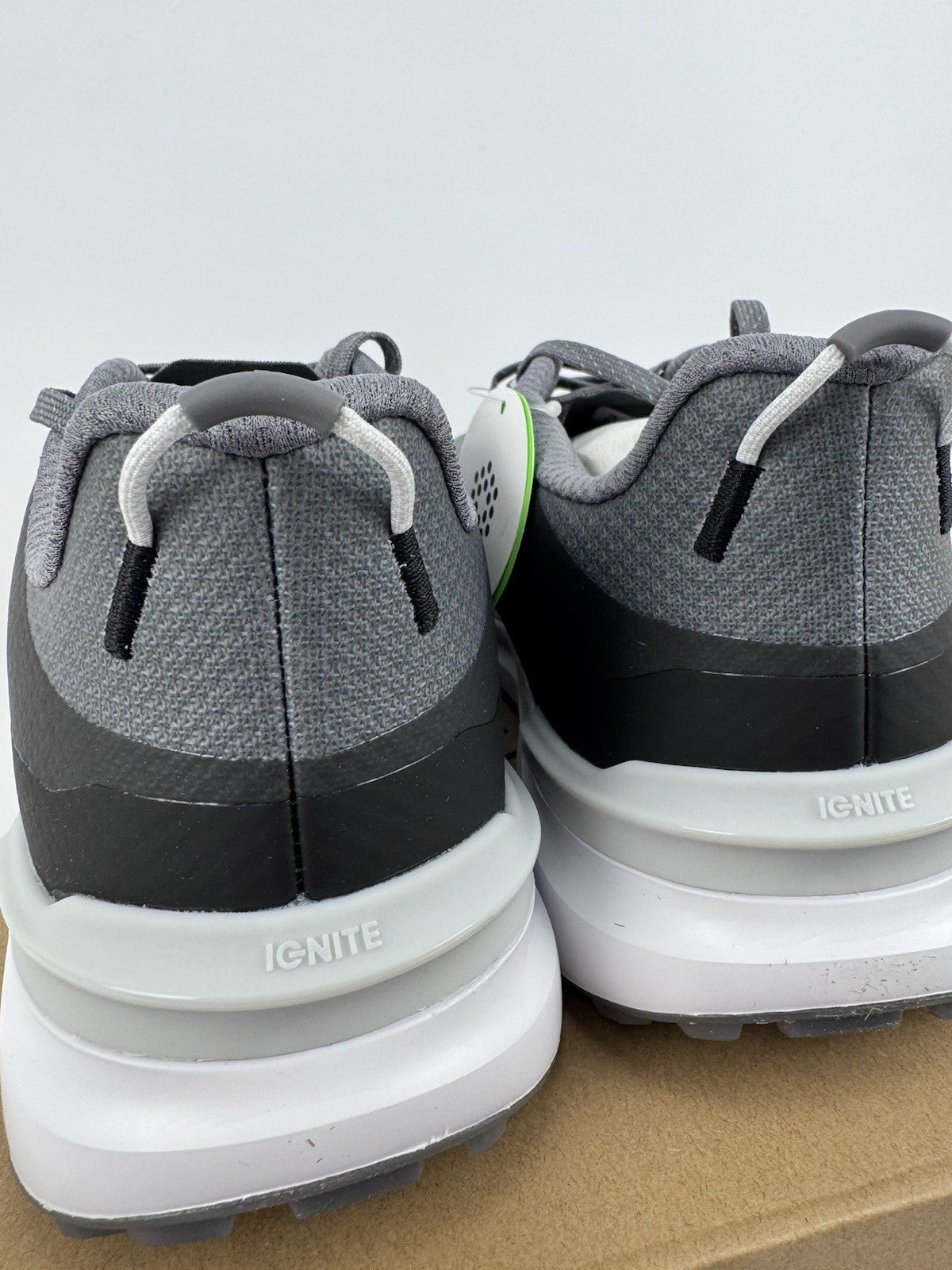 Puma Ignite Elevate X Men's Golf Shoes Size UK 8.5 Slate Black Ash Grey/318384