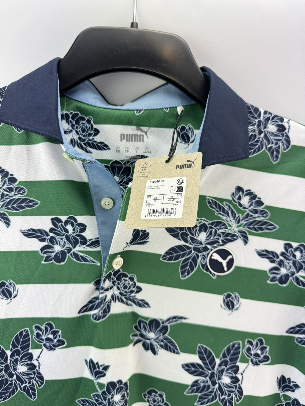 Puma Golf Men’s Polo Shirt Pique Garden /Green /UK Small /New /217945